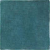 Made to Order Custom Size Brockton Solid Wool Teal Area Rug