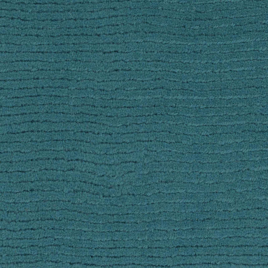 Sample Brockton Solid Teal Wool Rug