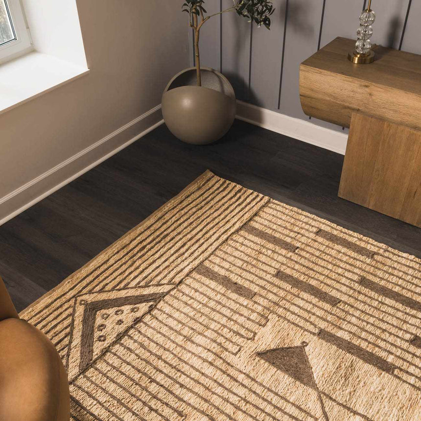 Millis Hand Knotted Jute Area Rug