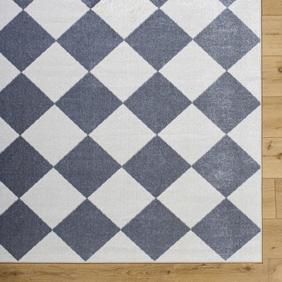 Ulric Gray Diamond Washable Area Rug