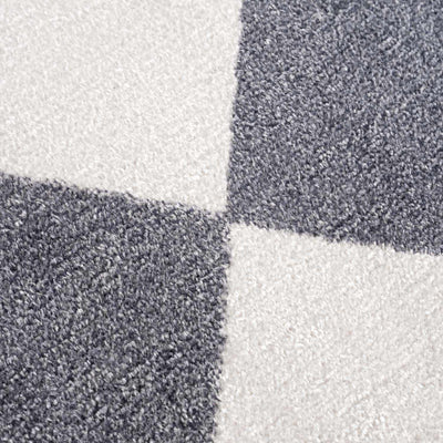 Ulric Gray Diamond Washable Area Rug