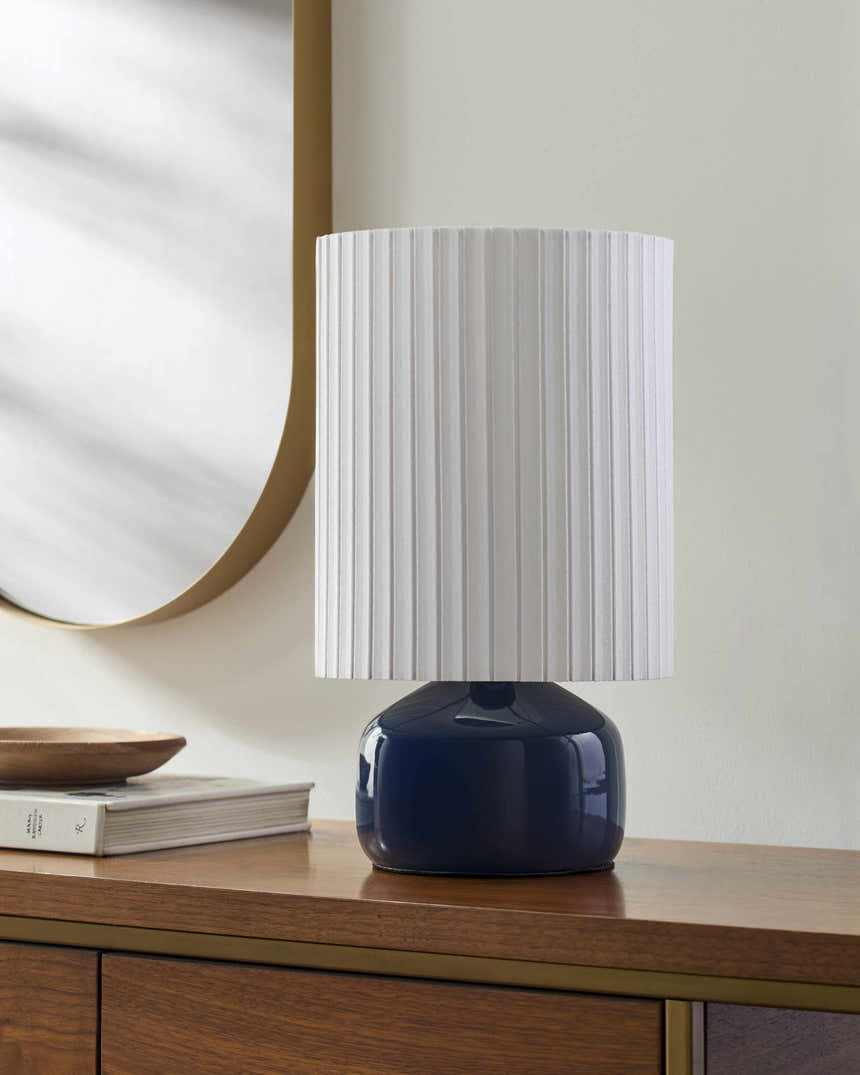 Manzaneda Blue Table Lamp