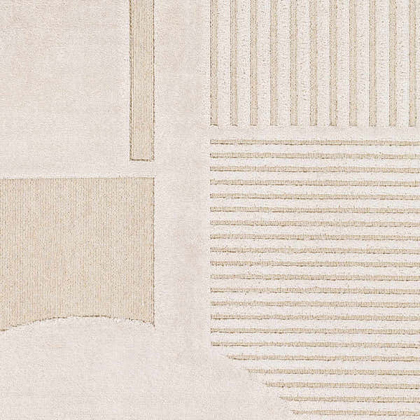 Sample Manalad 3D Wool-Faux Silk Area Rug - 4x6 - Clearance