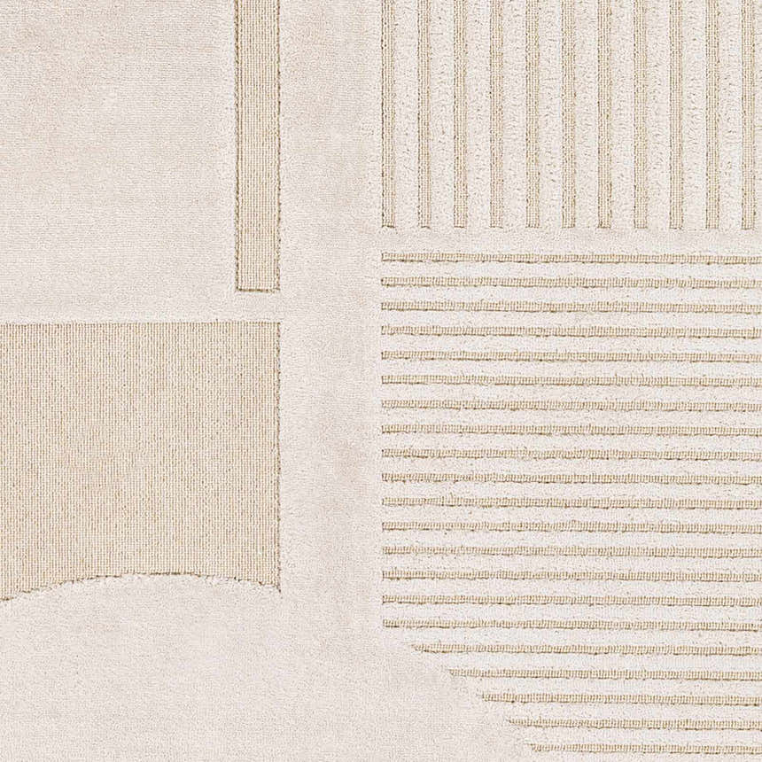 Sample Manalad 3D Wool-Faux Silk Area Rug - 4x6 - Clearance