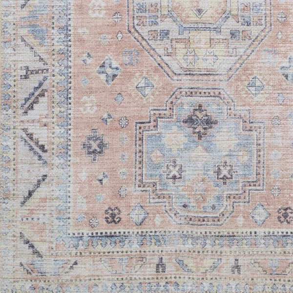 Sample Morcott Peach Washable Area Rug