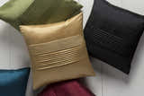 Mozart Burgundy Solid Square Throw Pillow - Clearance