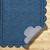Made to Order Custom Size Uhuro Blue Geometric Area Rug