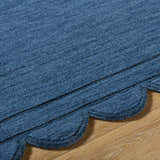 Made to Order Custom Size Uhuro Blue Geometric Area Rug