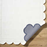 Made to Order Custom Size Uhuro White Geometric Area Rug