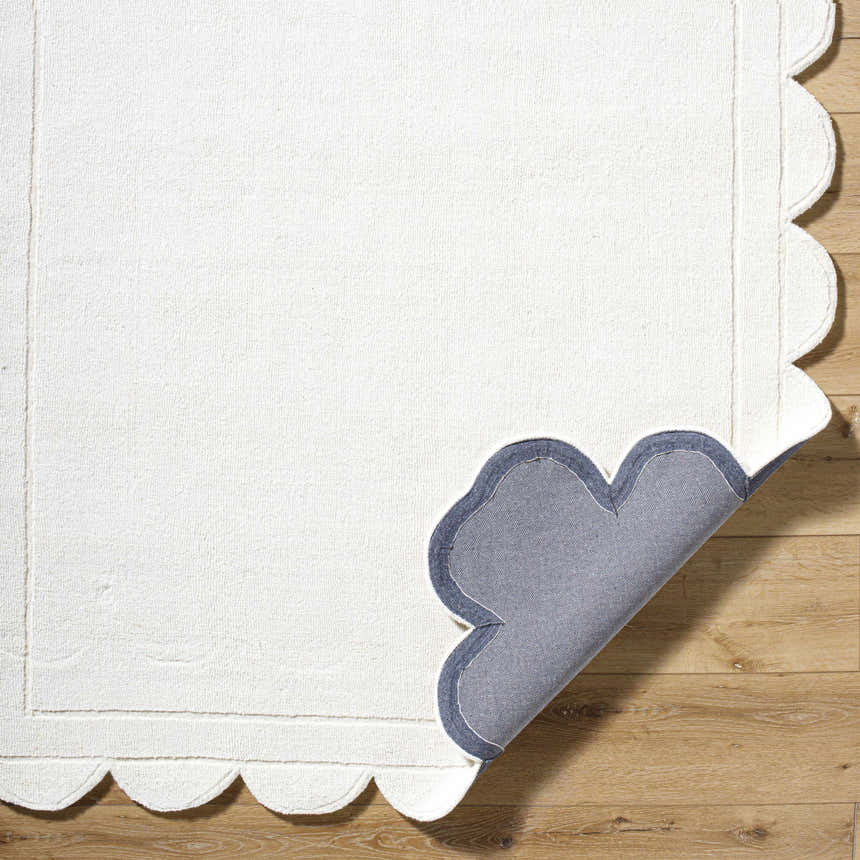 Made to Order Custom Size Uhuro White Geometric Area Rug