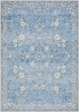 Sample Meyly Blue Washable Area Rug