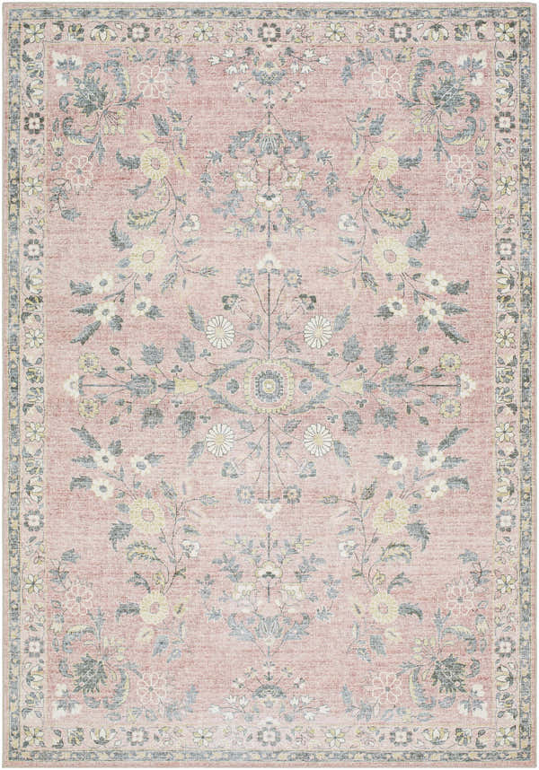 Sample Meyly Pink Washable Area Rug