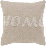 Mauriceville Beige Home Knit Throw Pillow - Clearance