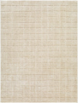 Cascade Checkered Beige Area Rug