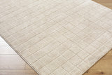 Cascade Checkered Beige Area Rug