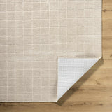 Cascade Checkered Beige Area Rug