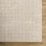 Cascade Checkered Beige Area Rug
