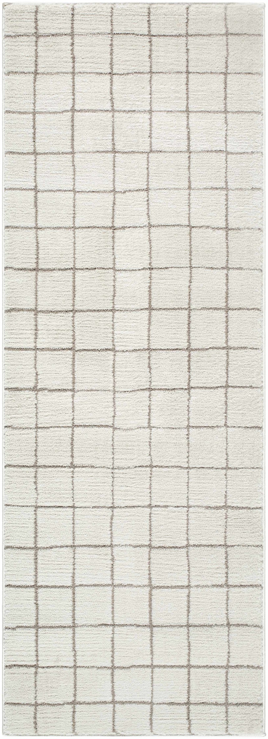 Cascade Checkered Ivory Area Rug