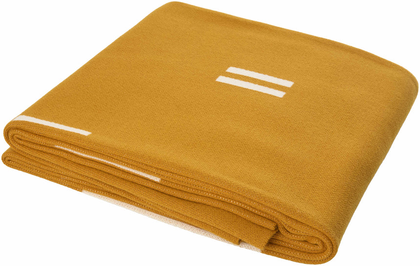 Mustard Modern Modern Cotton Textiles Throw for versatile home styling