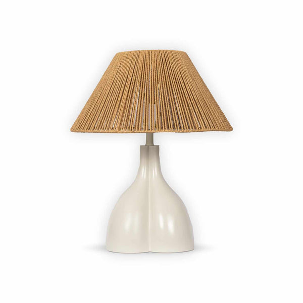 Maierdorf Beige Textured Ceramic Table Lamp