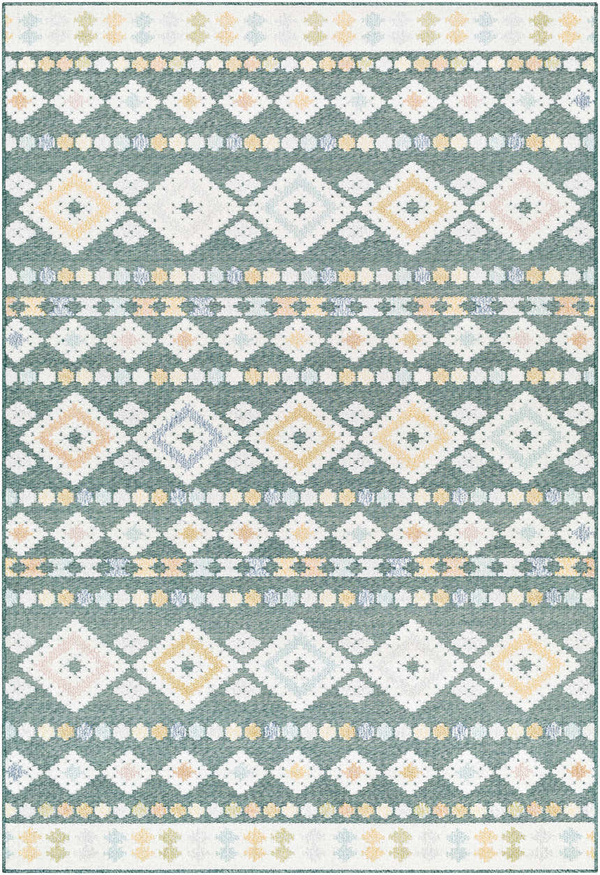 Sample Metta Medium Green Area Rug - Clearance