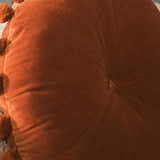 Matanog Rust Round Throw Pillow - Clearance