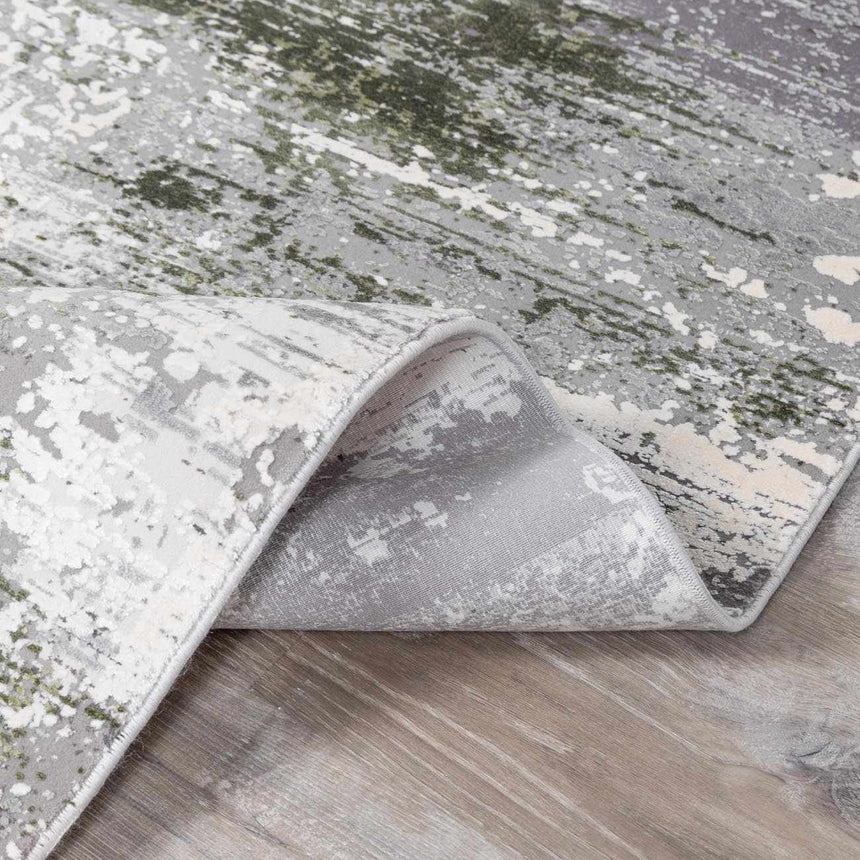 Magni Luxury Fringed Faux Silk Rug