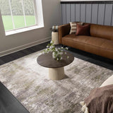 Magni Luxury Fringed Faux Silk Rug