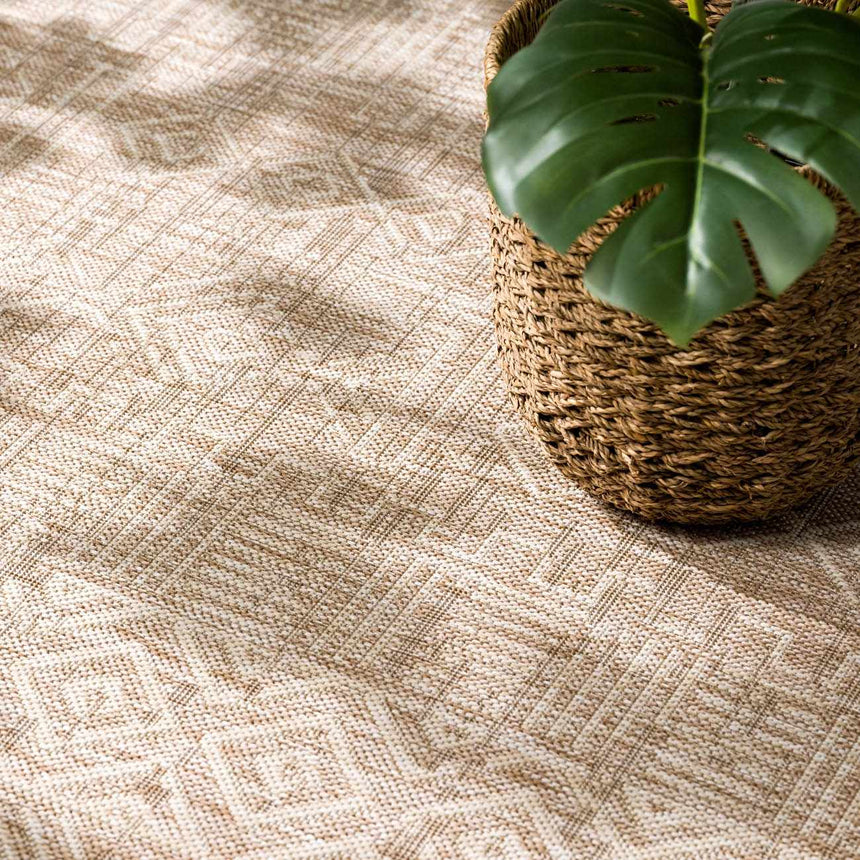 Epson Dark Beige Indoor & Outdoor Area Rug - Clearance