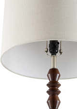 Motozintla Dark Brown Wood Floor Lamp