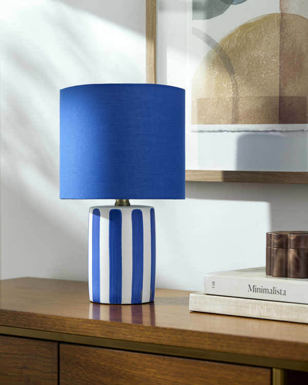 Escamilla Navy Table Lamp