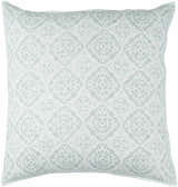 Nanticoke Light Sage Floral Diamond Pattern Throw Pillow - Clearance