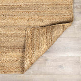 Made to Order Custom Size Tan Shippagan Jute Braided Area Rug