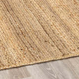 Made to Order Custom Size Tan Shippagan Jute Braided Area Rug