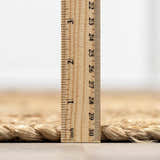 Made to Order Custom Size Tan Shippagan Jute Braided Area Rug