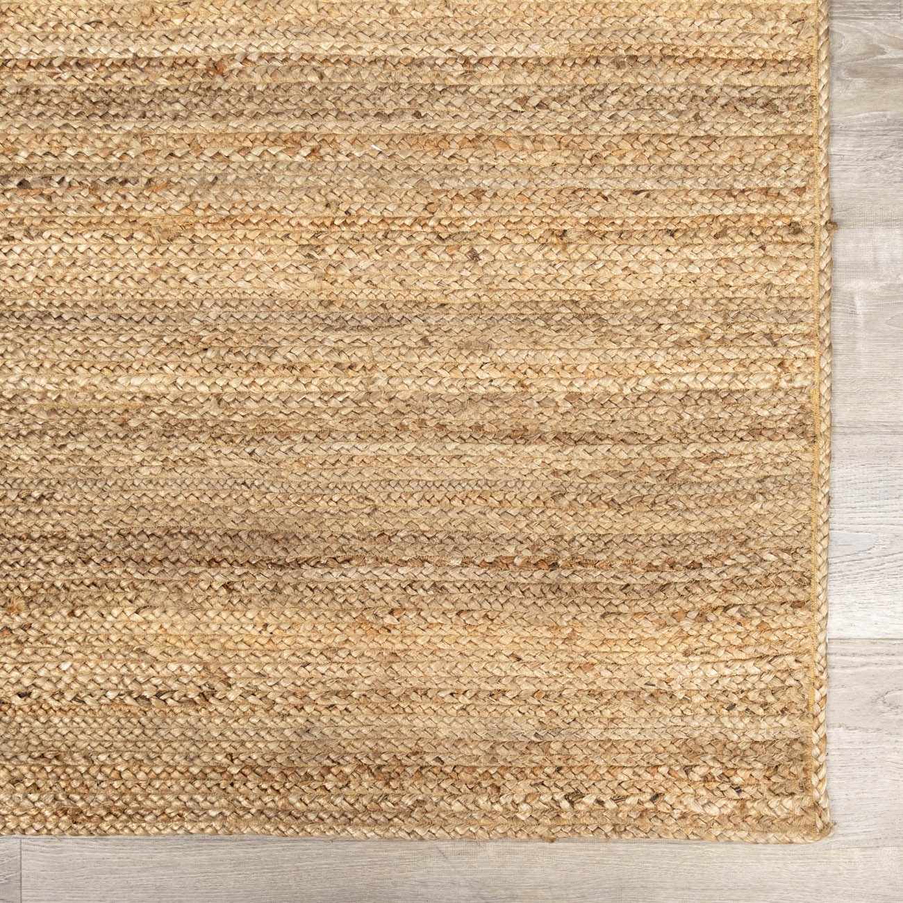 Made to Order Custom Size Tan Shippagan Jute Braided Area Rug