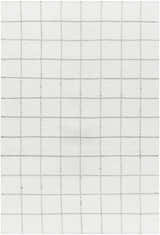 Made to Order Custom Size Nissa White Gray Checkered Area Rug
