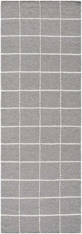 Made to Order Custom Size Nissa Gray Checkered Area Rug