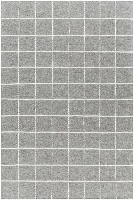 Made to Order Custom Size Nissa Gray Checkered Area Rug