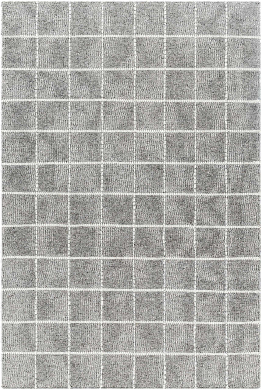 Made to Order Custom Size Nissa Gray Checkered Area Rug