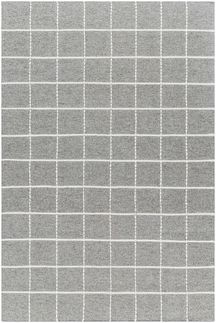 Made to Order Custom Size Nissa Gray Checkered Area Rug