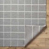 Made to Order Custom Size Nissa Gray Checkered Area Rug
