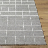 Made to Order Custom Size Nissa Gray Checkered Area Rug