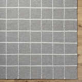 Made to Order Custom Size Nissa Gray Checkered Area Rug