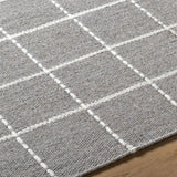 Made to Order Custom Size Nissa Gray Checkered Area Rug