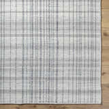 Sample Nissa Blue Gray Checkered Area Rug - Clearance