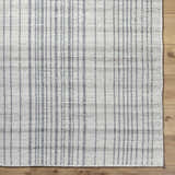 Sample Nissa Gray Blue Checkered Wool Rug - Clearance