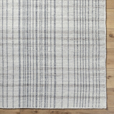 Sample Nissa Gray Blue Checkered Area Rug