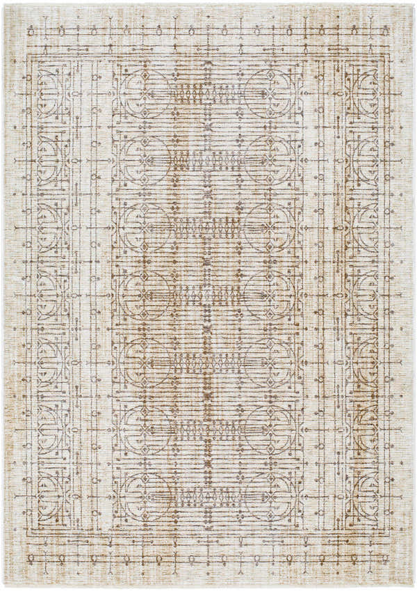 Close-up of Usonia Machine Woven Frank Lloyd Wright USO-2304 rug. Features a contemporary dark red, gray, and white geometric pattern. Design-Rectangle-57