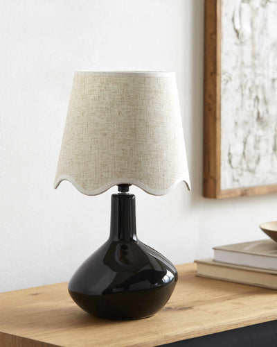 Neuenhagen Black & Wheat Ceramic Table Lamp